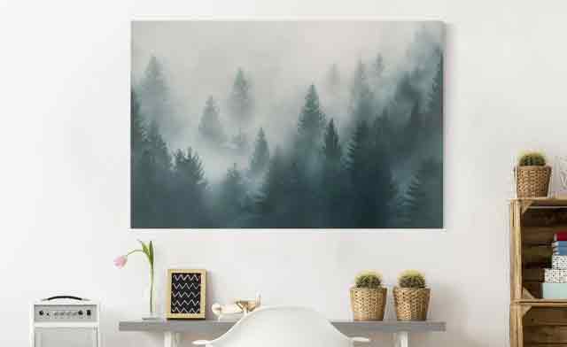 Leinwandbilder Wald Nebel