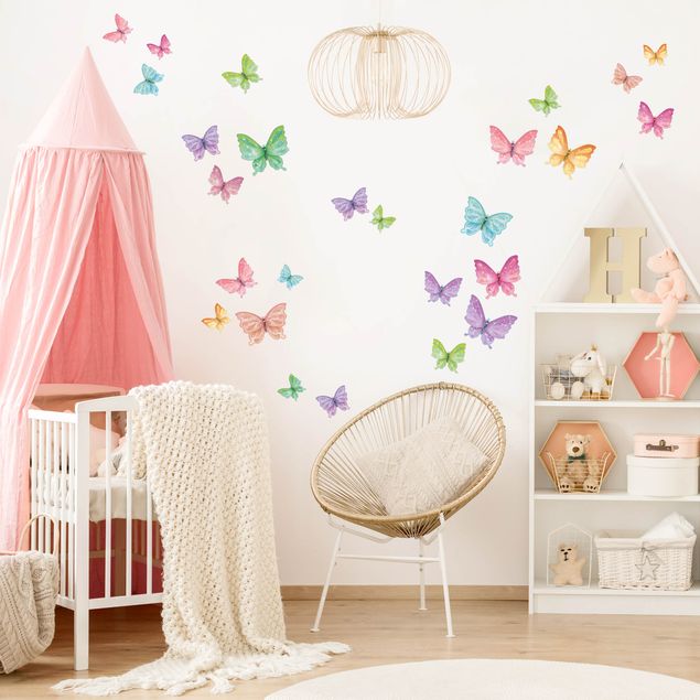 Wandtattoo Kinderzimmer Schmetterlinge
