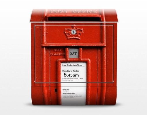 Englischer Briefkasten in Rot